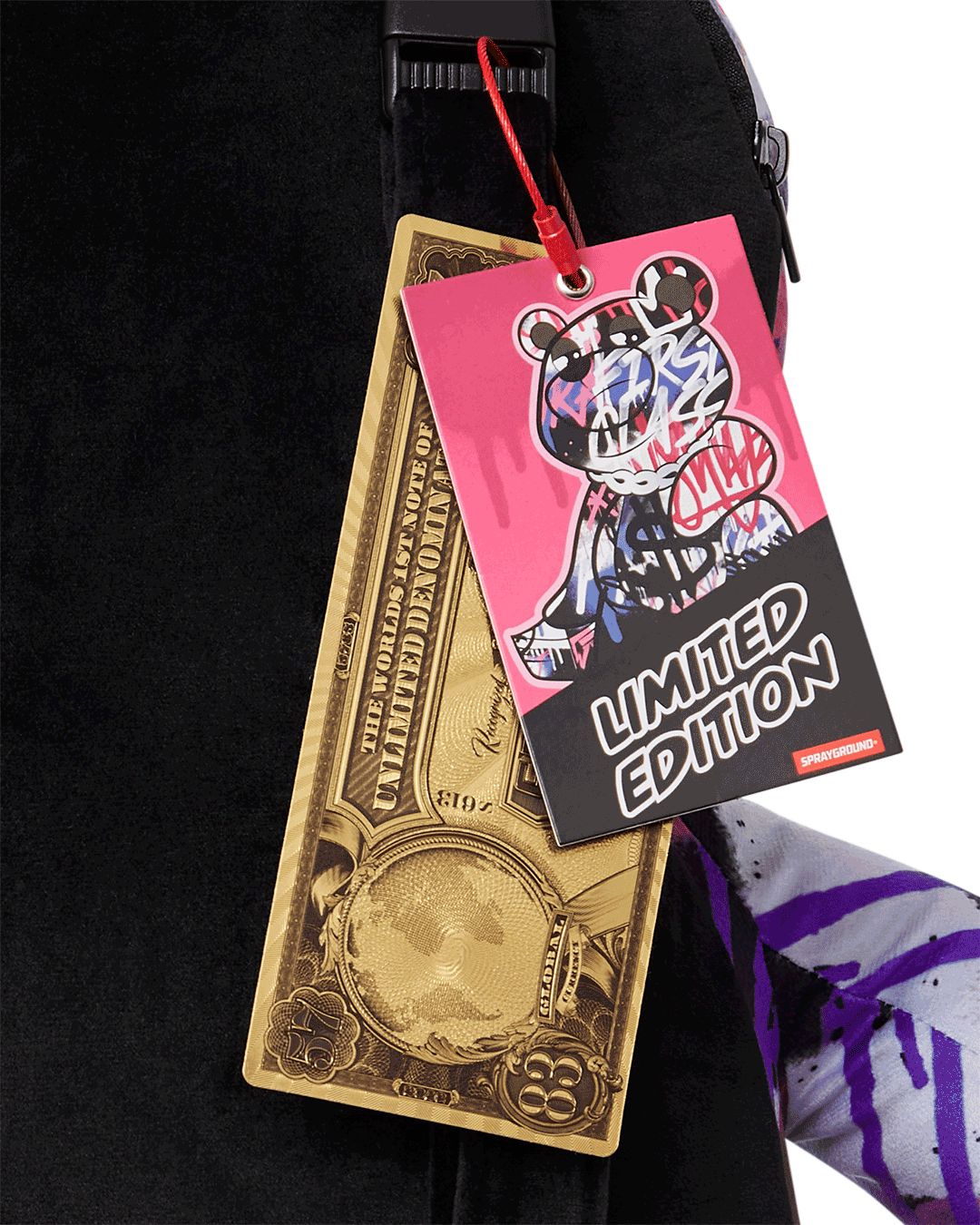 SPRAYGROUND® BACKPACK VANDAL COUTURE MONEYBEAR TEDDYBEAR BACKPACK