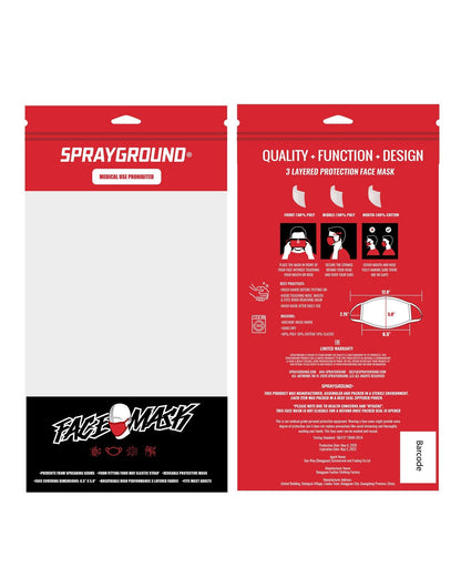 SPRAYGROUND® FASHION MASK CAMO SHARKMOUTH FORM-FITTING MASK