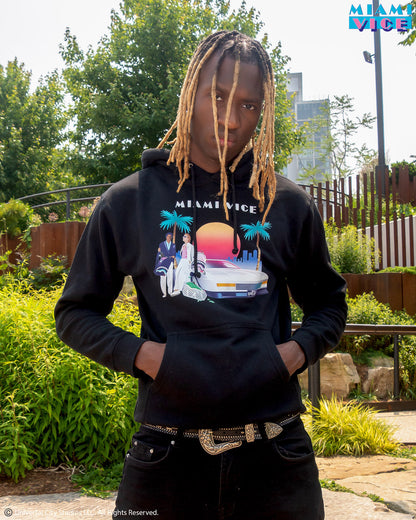 SPRAYGROUND® APPAREL MIAMI VICE HOODY (BLACK)