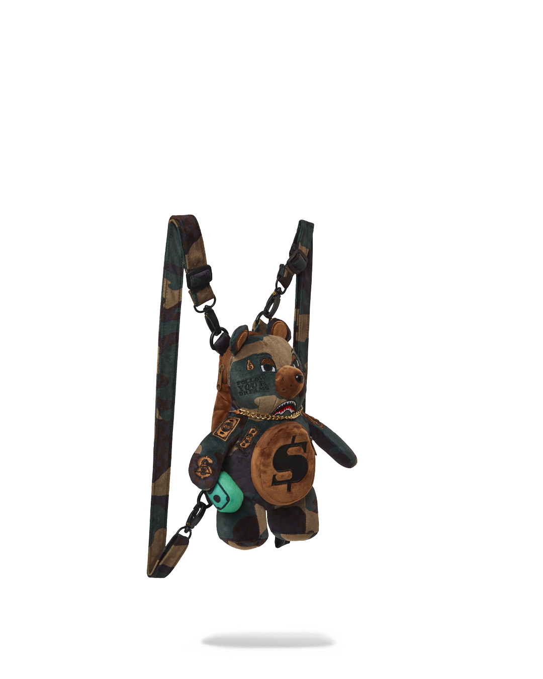 SPRAYGROUND® BACKPACK BEARCUB BACKPACK - CAMOCHECK MONEYBEAR