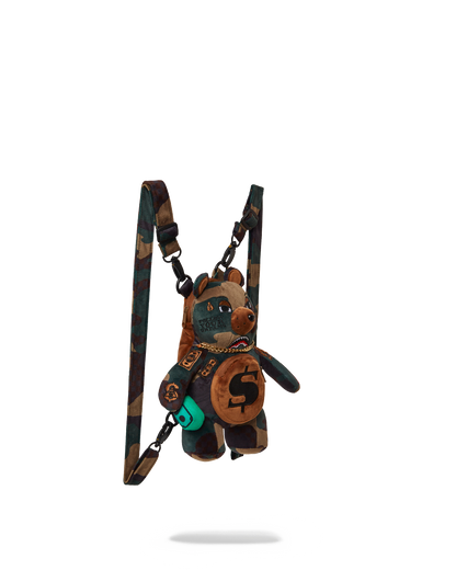 SPRAYGROUND® BACKPACK BEARCUB BACKPACK - CAMOCHECK MONEYBEAR