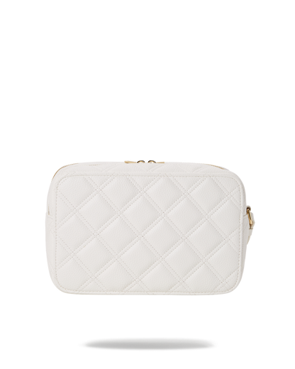 SPRAYGROUND® TOILETRY RIVIERA LE BLANC GOLD CHAIN SHARK TOILETRY BAG