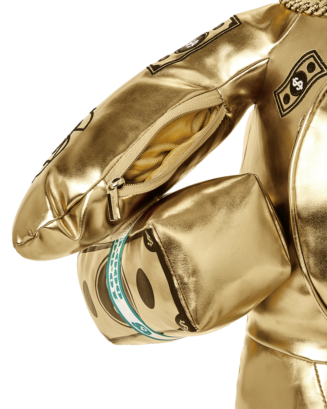 SPRAYGROUND® BACKPACK GOLD RUSH MONEYBEAR TEDDYBEAR BACKPACK
