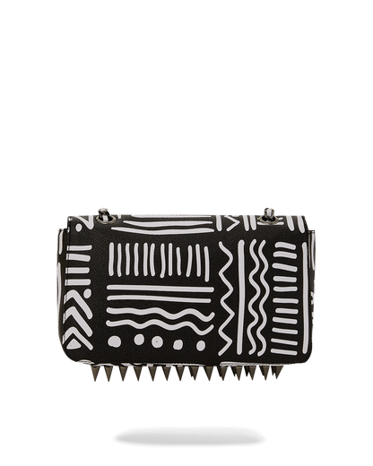 SPRAYGROUND® HANDBAG A.I.8 AFRICAN INTELLIGENCE - ORIGIN STORY SHARK HANDBAG