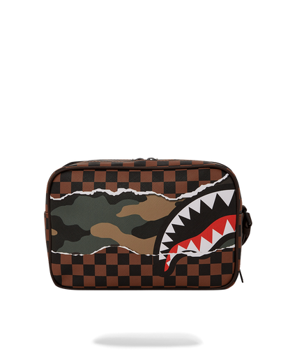 SPRAYGROUND® TOILETRY TEAR IT UP CAMO TOILETRY BAG