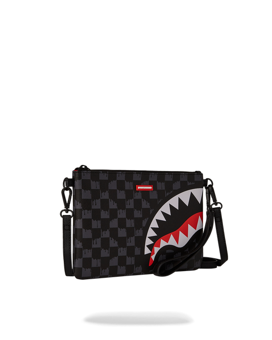 SPRAYGROUND® POUCHETTE ATOMIC VAPOR CROSSOVER CLUTCH W/ SHOULDER STRAP