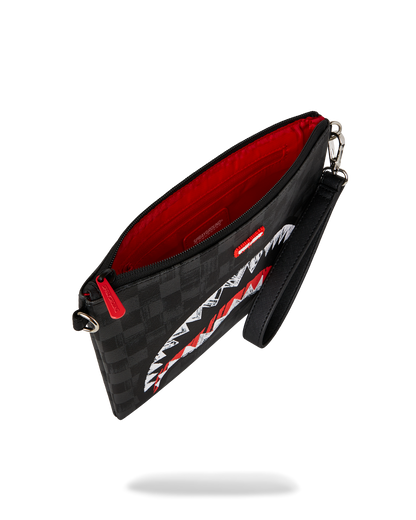 SPRAYGROUND® POUCHETTE SCRIBBLE SHARK CROSSOVER CLUTCH