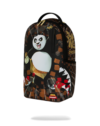 SPRAYGROUND® BACKPACK KUNG FU PANDA PO CHECKER KARATE KICK BACKPACK