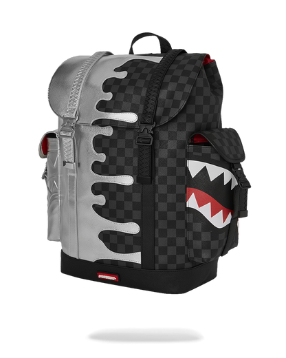 SPRAYGROUND® BACKPACK SILVER SIDE DRIP MONTE CARLO BACKPACK