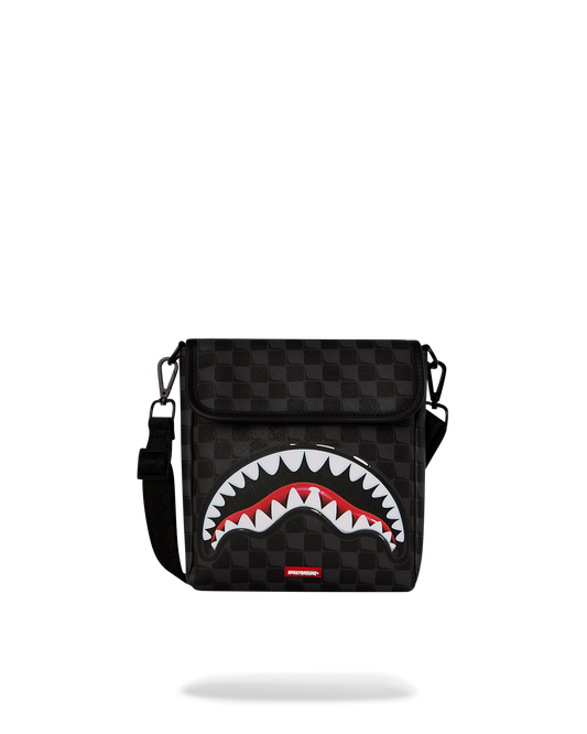 SPRAYGROUND® SLING SHARKS IN PARIS BALLOON BLACK MESSENGER SLING
