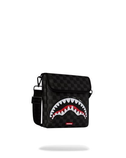 SPRAYGROUND® SLING SHARKS IN PARIS BALLOON BLACK MESSENGER SLING