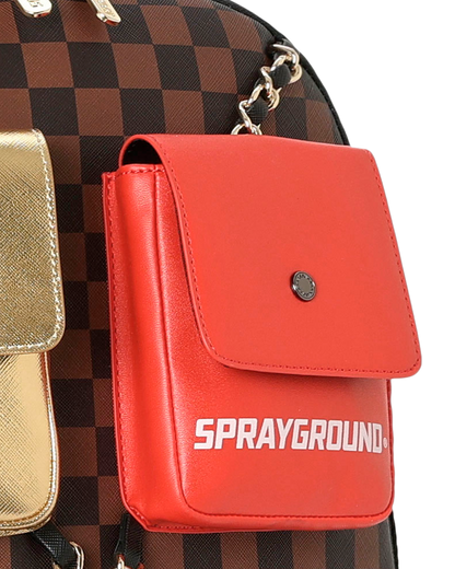SPRAYGROUNDÂ® BACKPACK HANGING POCKETS MIX UP BACKPACK