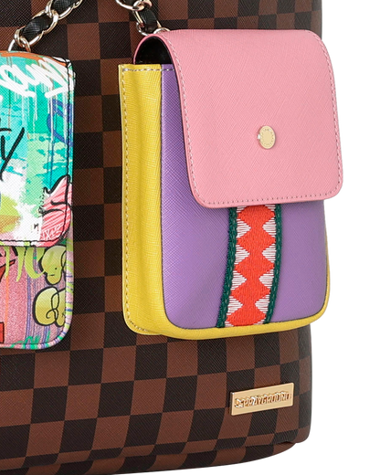 SPRAYGROUNDÂ® BACKPACK HANGING POCKETS MIX UP BACKPACK