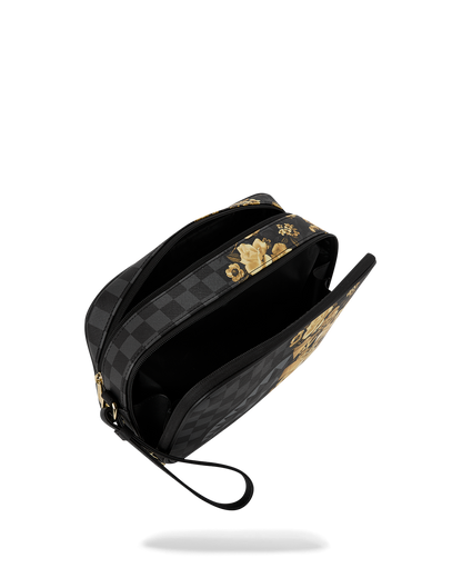 SPRAYGROUND® TOILETRY GOLD FLORAL REMIX TOILETRY BRICK