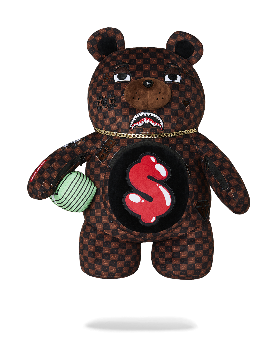 SPRAYGROUND® BACKPACK SHARKS IN PARIS GRIN & GRIND MONEYBEAR BACKPACK