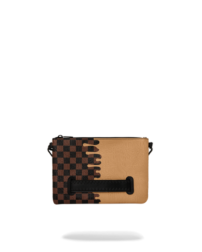 SPRAYGROUND® POUCHETTE DESIGNER DRIP EFFECT CROSSOVER CLUTCH