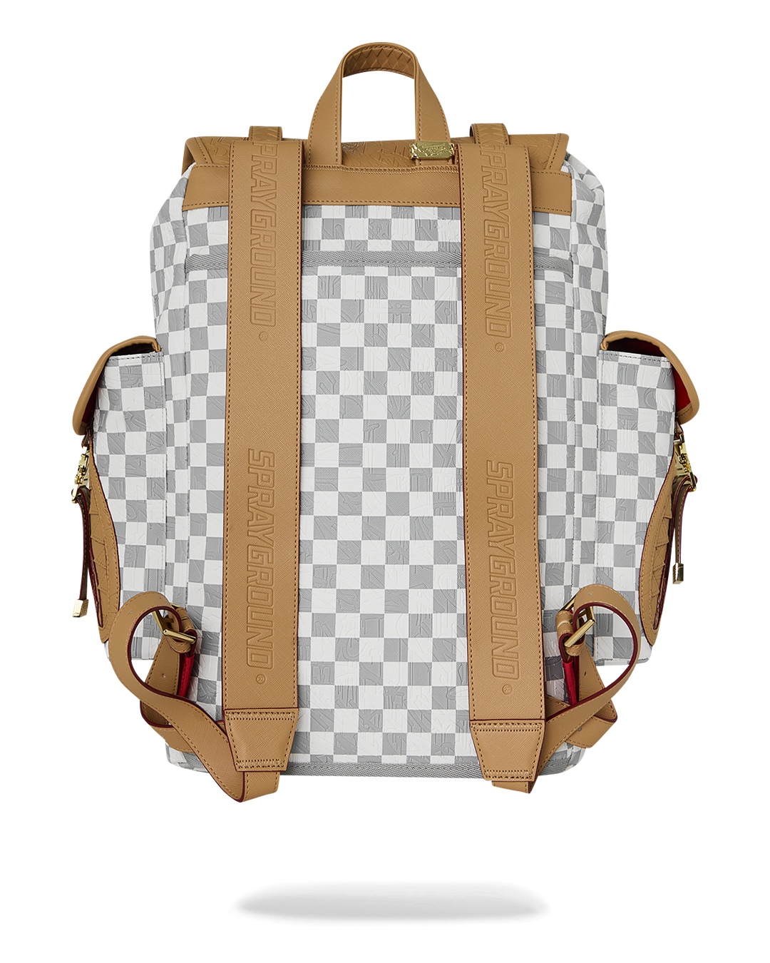 SPRAYGROUND® BACKPACK EMBOSSED CREAM CHECK MONTE CARLO
