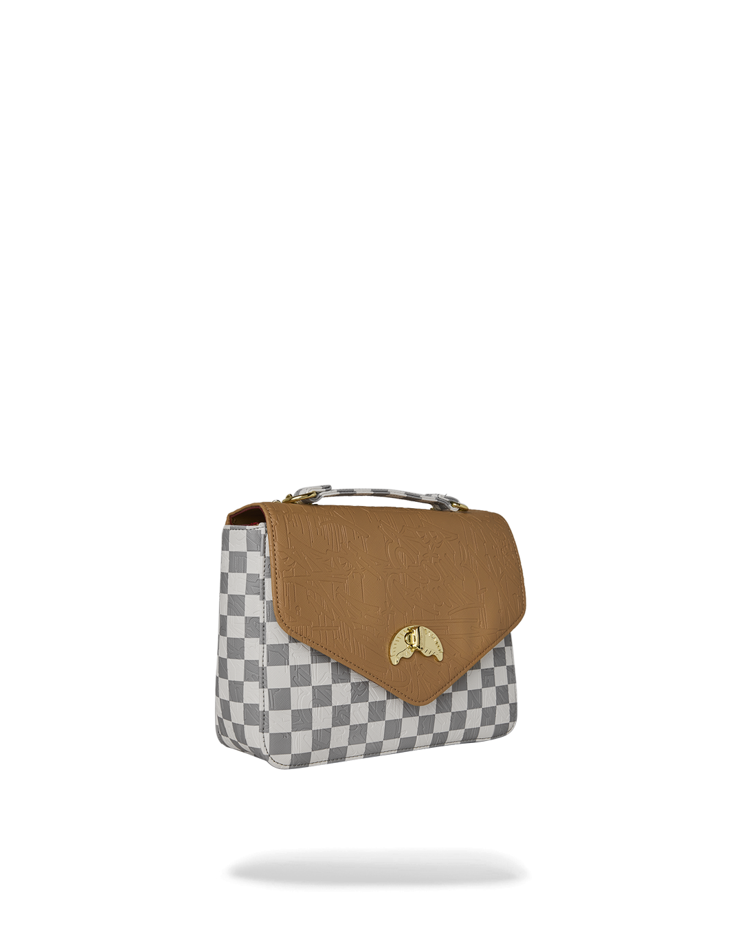 SPRAYGROUND® HANDBAG EMBOSSED CREAM CHECK HANDBAG