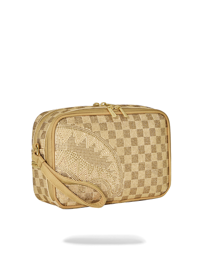 SPRAYGROUND® TOILETRY 2 TONE GOLD TRINITY TOILETRY BRICK