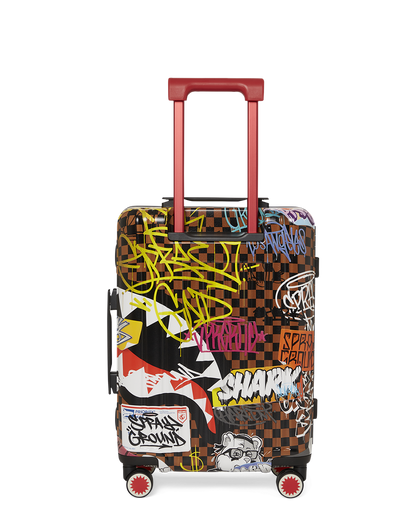 SPRAYGROUND® LUGGAGE SHARKS IN PARIS THE RIZZ SHARKNAUTICS HARDSHELL CARRY-ON LUGGAGE