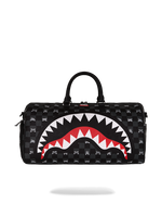 SPRAYGROUND® DUFFLE GRAY PEEKING CHARACTER CHECK DUFFLE