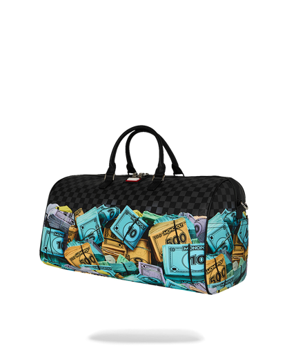 SPRAYGROUND® DUFFLE MONOPOLY MONEY STACKS DUFFLE