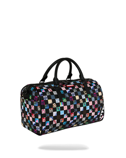 SPRAYGROUND® MINI DUFFLE CRAZY CHECK MINI DUFFLE