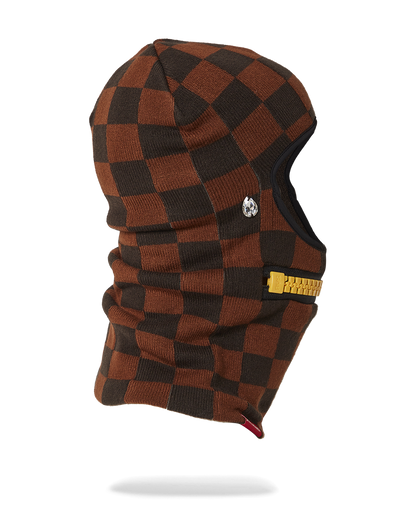 SPRAYGROUND® SKI MASK GOLD ZIPPER MOUTH SKI MASK