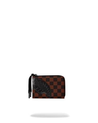 SPRAYGROUND® WALLET SHARKS IN PARIS CLEAR FOR TAKEOFF ZIP-OUT WALLET