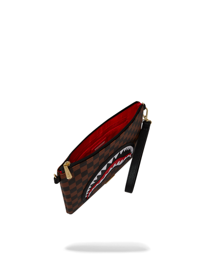 SPRAYGROUND® POUCHETTE SAWTOOTH SHARKS IN PARIS CROSSOVER CLUTCH