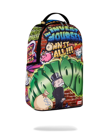 SPRAYGROUND® BACKPACK MONOPOLY GRAFFITI GOLD RUSH DLXR BACKPACK
