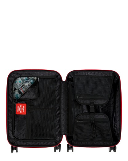 SPRAYGROUND® LUGGAGE PRINTED ZIPPER SHARK CARRY-ON LUGGAGE