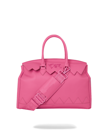 SPRAYGROUND® HANDBAG JAMES GLOBAL PINK SPIRKIN HANDBAG